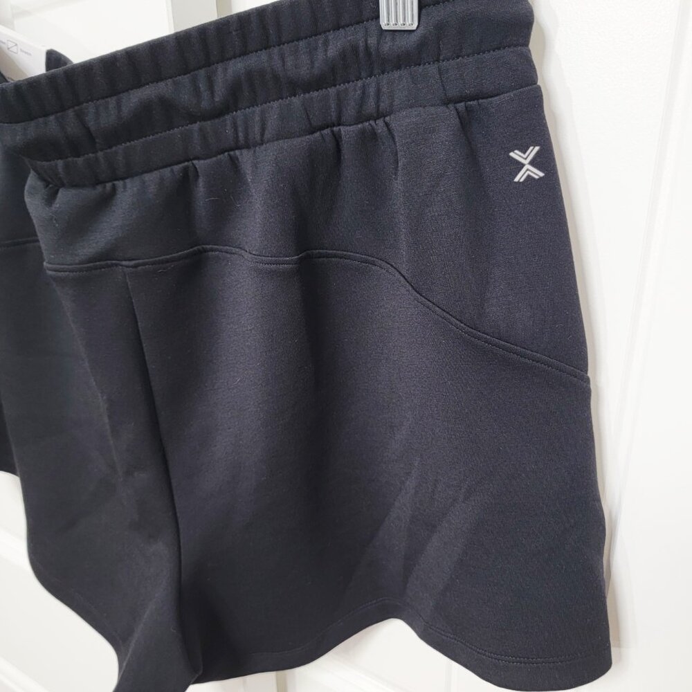 Xersion Womens Size Large Mid-Rise 4" Scuba Shorts Black NWT $35 - Picture 5 of 8